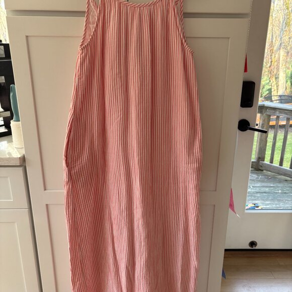 100% Organic Cotton Gauze Sleeveless Maxi Dress - Picture 2 of 7